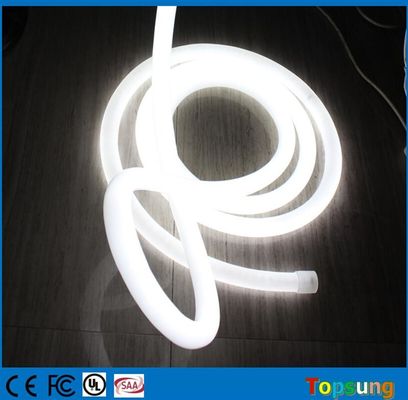 25M bobina 360 graus luz de néon branca LED flexível 12V para quarto