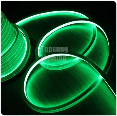 12V verde quadrado LED neon flex luz SMD2835 pvc para exterior