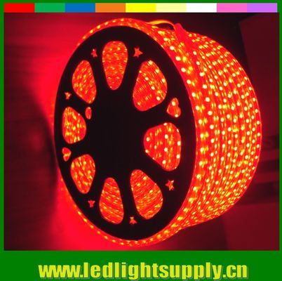 Venda a granel de fita LED flexível vermelha 50m 220V 5050 SMD banda 60LED/m fita LED
