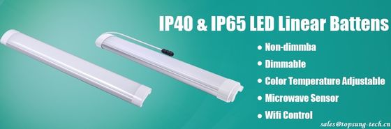 60w 1500mm LED Linear Suspensão Iluminação Max 42m Linkable