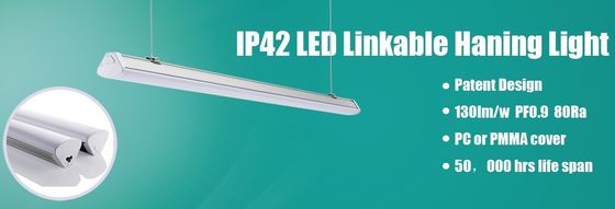 Luz LED linear de qualidade estável 2F 20W fixação de iluminação suspensão luz LED ligável