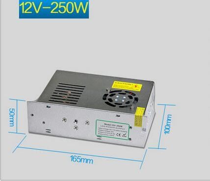 Venda a quente motor de 12V 240w transformador de neon LED comutação de fontes de alimentação