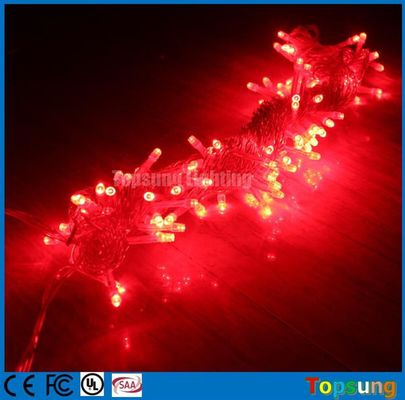Best-seller 220V LED vermelho brilhar fada luzes de cordas de Natal 10m