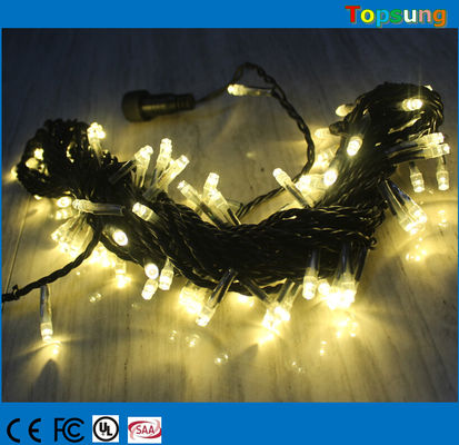 Venda a quente 127v brancos quentes ligáveis luzes de cordas de fadas 10m decoração de Natal