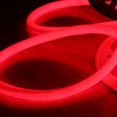 360 graus red round led neon flex 24v ip67 à prova d'água para edifícios
