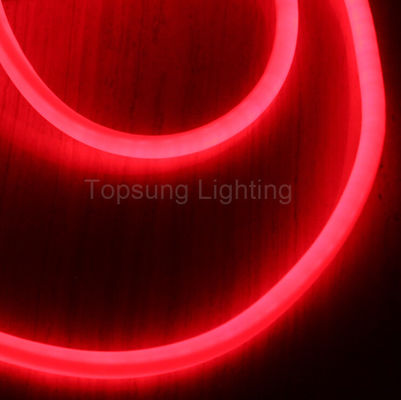 360 LED luz redonda de corda 120V luz de neon 25mm mangueira de pvc flex neon substituição cor vermelha