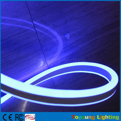 Luz de neon flex de dois lados 8*18mm mini tamanho fita de neonflex LED de 24v cor azul