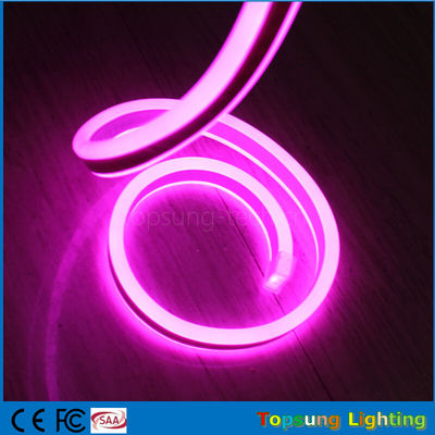 Luz de faixa de néon flexível de cor rosa de 240 V LED 8*17 mm para uso externo