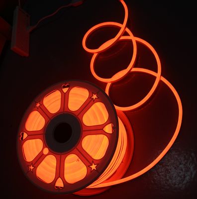 Lâmpada de neon flex de 12v de LED mini laranja 7x15mm tubos de neon de substituição 2835 SMD corda de faixa flexível ip68 injecção