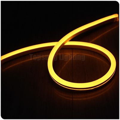 24v amarelo popular LED neon flex tube luz PVC ultra fina neon flexível fita de lâmpada de corda 11x18mm decoração exterior