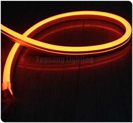 24v amarelo popular LED neon flex tube luz PVC ultra fina neon flexível fita de lâmpada de corda 11x18mm decoração exterior