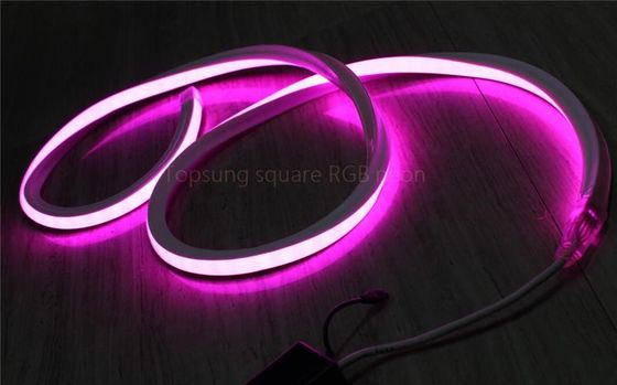 Quadrado LED Strip RGB Neon Flex Corda Luz à prova d'água 220V Iluminação exterior flexível