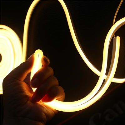 12v de luz de faixa flexível de néon LED branco quente 6x13mm corda SMD para sinalização