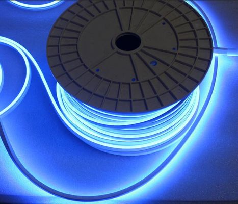 Luz de fita de neon de 12 V de cor azul LED 6*12 mm micro luz de corda de neon