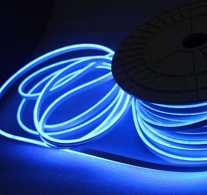 24v azul LED neon flex mini 6mm micro luzes de neon 5cm de corte