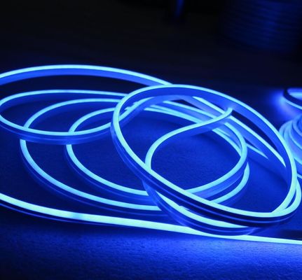 6mm azul LED Neon Cord Light Flex Impermeável Festa de Natal Árvore Casa Decoração 110V/220V listas de neon azul