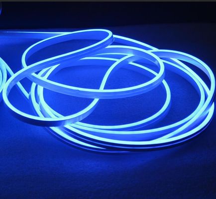 Padrão de alta luminosidade e Mini luz LED flexível à prova d'água de néon, luz de néon LED 6W/m azul