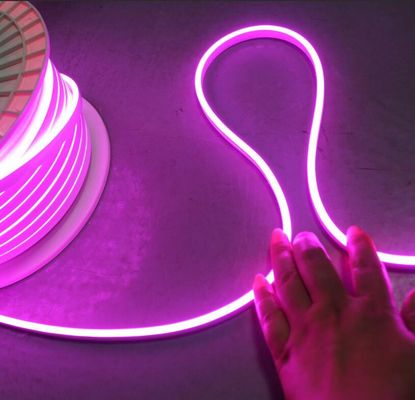 Sinal personalizado de alta qualidade 12V impermeável micro tamanho 5mm Led Neon Light Flex luz de corda rosa roxo