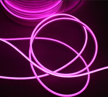 Publicidade LED Neon Sign Mini Led Neon Flex Led Flexível Neon Strip Light 12v rosa / roxo