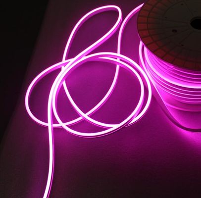 Lâmpada LED de neon flexível brilho EL Wire String Strip 5mm faixas de neon roxo iluminação