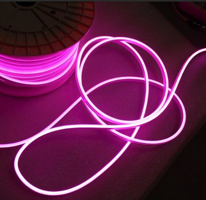 Lâmpada LED de neon flexível brilho EL Wire String Strip 5mm faixas de neon roxo iluminação