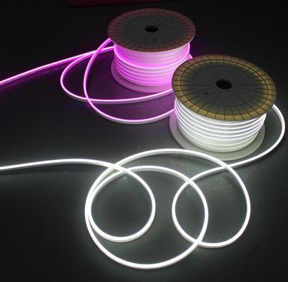 24v 6mm mini neon flexíveis LED luzes 2835 smd silicone revestimento fita branca