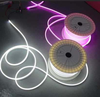 24v 6mm mini neon flexíveis LED luzes 2835 smd silicone revestimento fita branca