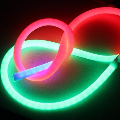 Lâmpada de fita LED RGB com mudança de cor LED neon corda pequena luz noturna 360
