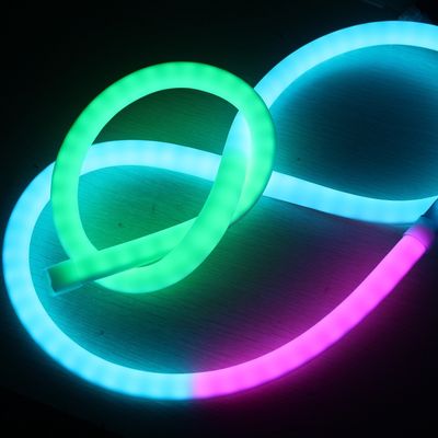 Lâmpada de fita LED RGB com mudança de cor LED neon corda pequena luz noturna 360