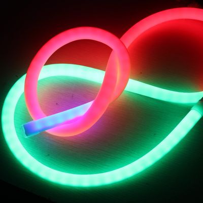 360 graus LED neon flex silicone pixel rgb flexível LED neon tubo 24v controlador dmx endereçável