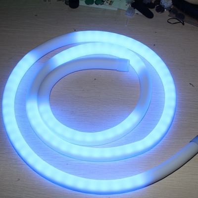 20m muito endereçável DMX LED neon flex RGB 360 graus perseguindo tubo de neon 18mm