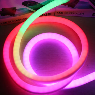 20m muito endereçável DMX LED neon flex RGB 360 graus perseguindo tubo de neon 18mm