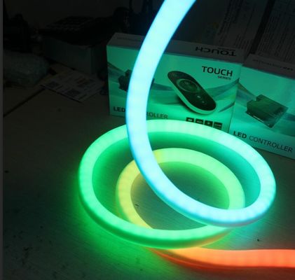 24V RGB digital neo pixel programável 360 graus neon-flex tubo macio