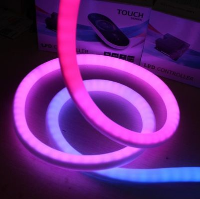Impressionante 360 LED neon flex digital RGB neon luzes de corda de faixa endereçável 18mm