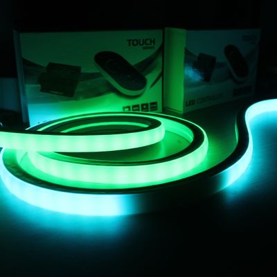 Nova luz de neon flex de silicone de 24 volts RGB digital endereçável
