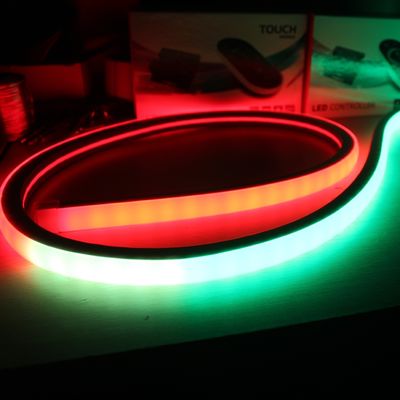 Top View quadrado LED Neon Flex Digital RGB Pixel Luzes de Natal, rgb LED neon flex 24v