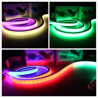 17x17mm quadrado de perseguição LED neon flex plano dmx LED neon flexível faixa rgb mudança de cor neon
