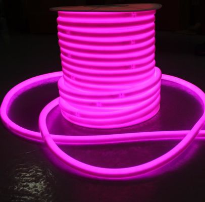 120v LED de néon roxo tubo flexível SMD2835 120LEDs/m LED de néon flex luz redonda 360 graus