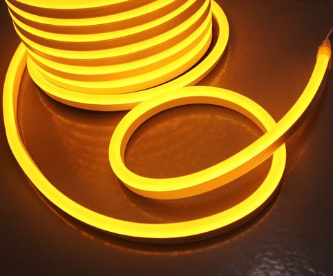 Alta estabilidade à prova d'água 24v faixas luminosas exteriores âmbar LED neon flexível com IP68 amarelo