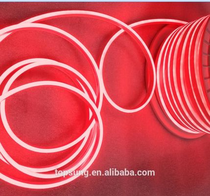 50m bobina vermelha 12V LED Neon Light SMD 2835 120Leds/M 6X12mm Iluminação flexível Impermeável