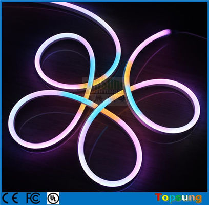 RGB Digital Pixel Chasing LED Neon com 11 * 19mm tamanho IP67 DC24v neon Luzes de corda flexíveis