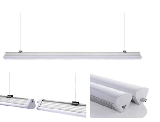 1200mm pendente ligável LED linear luzes tubo batten impermeável escritório iluminar lâmpada 40w