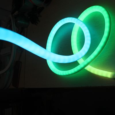 360 graus endereçável RGB LED neon flexível 18mm dmx controle neonflex