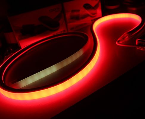 Lâmpada de corda de LED com câmbio de cor completo e programável DMX Led Flex Neon topview quadrado