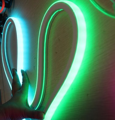 Lâmpadas de neon flex /RGB à prova d'água LED Multicolor Mudança Flexível Lâmpadas de corda de neon quadrado 17x17mm