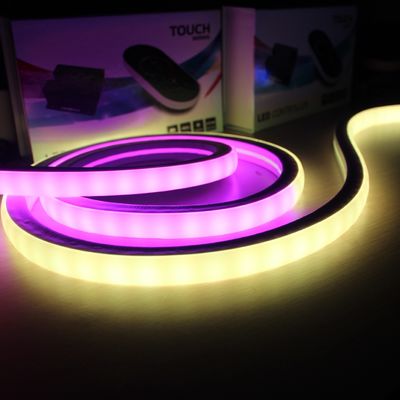 Topview digital de neon pixel dmx de silício de neon rgb luzes quadradas 18 * 18mm neonflex