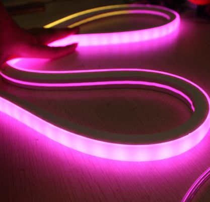 RGB Color LED Neon Flexível Soft Neon quadrado digital perseguindo LED neon