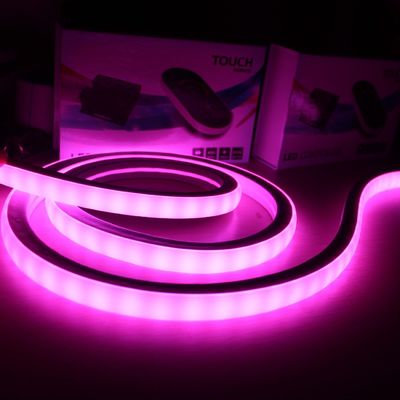 Mudança de cor RGB SMD5050 70leds/m Quadrado Flexível Led Neon Rope Light 18x18mm
