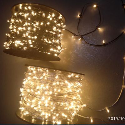 Decorações de árvores ao ar livre de Natal LED multicolor 12V LED Clip Lights iluminação de férias