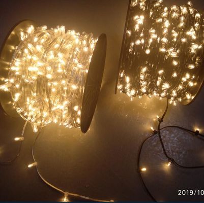 Lâmpadas personalizadas de 2200K Natal 12V LED Clip Fairy String para decorações de árvores ao ar livre